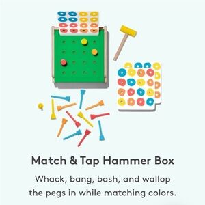 Vibrant Match & Tap Hammer Box for Kids